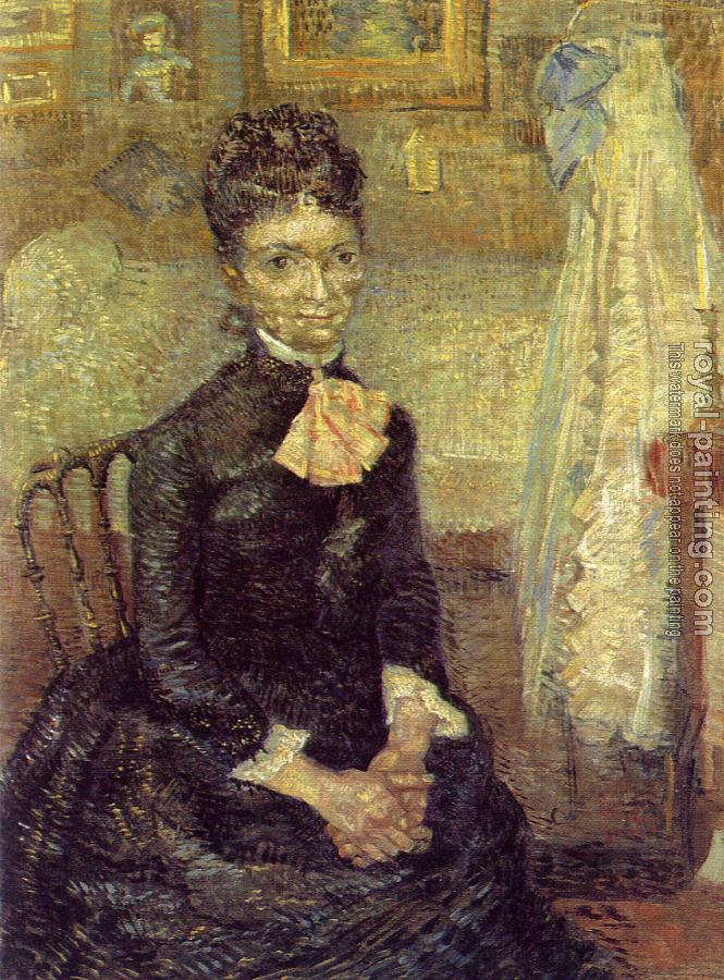 Vincent Van Gogh : Lady,Sitting by a Cradle